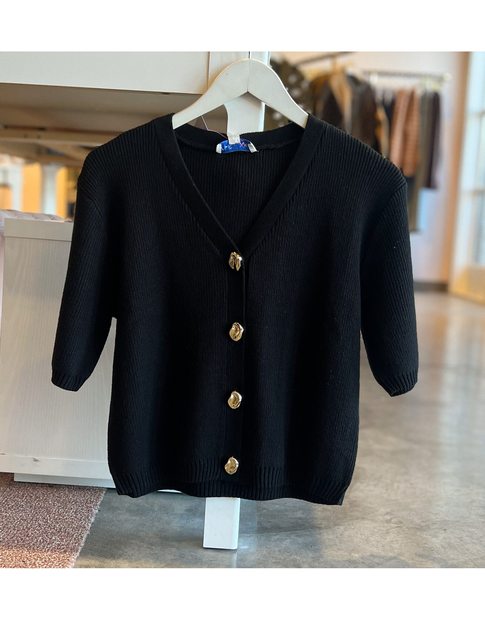 WYLIE V NECK BUTTON CARDIGAN
