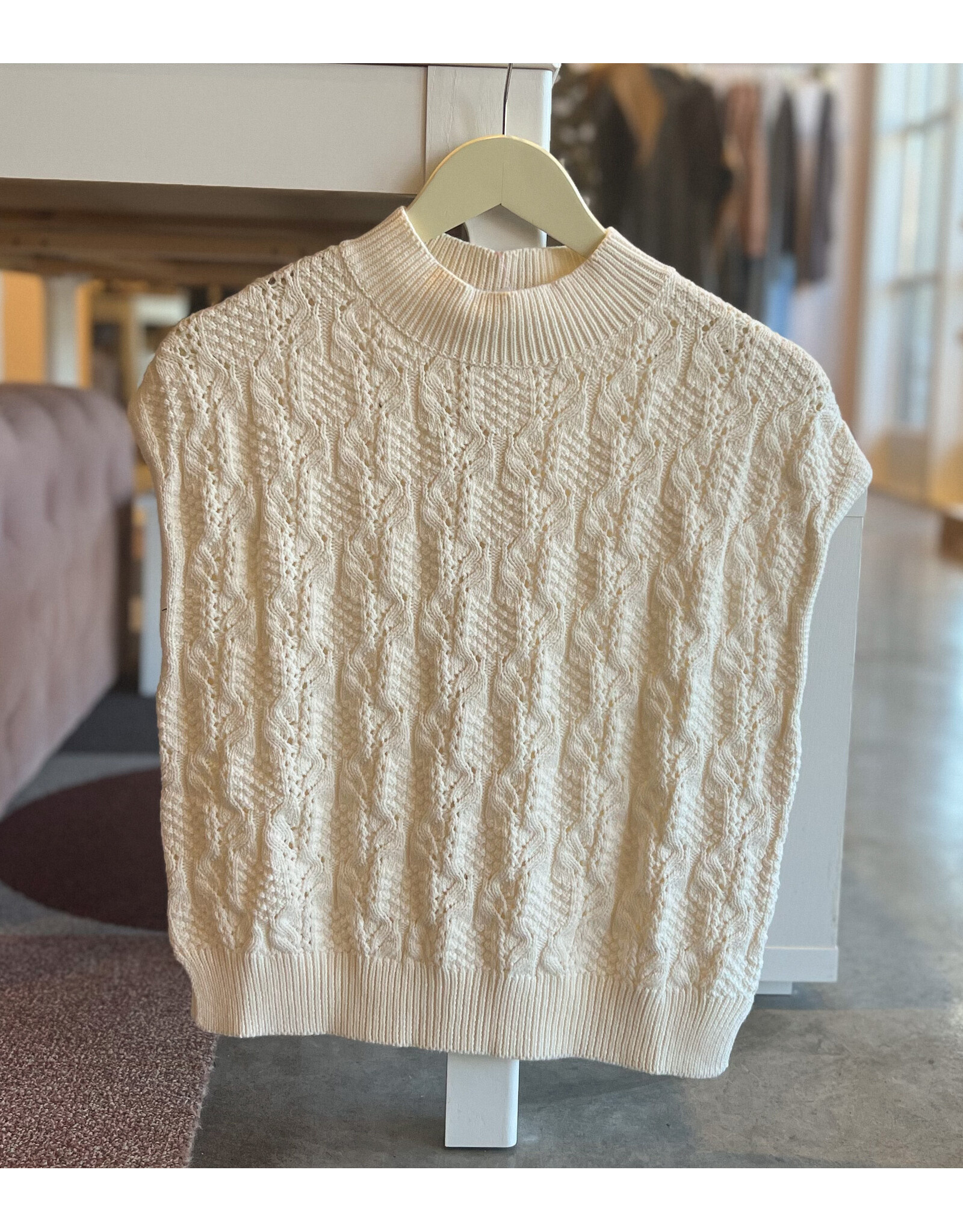 VINCENT FLORAL DETAIL SWEATER TOP