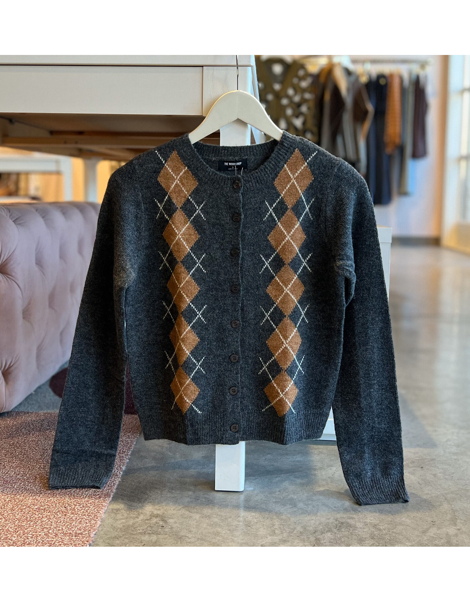 HELIA ARGYLE CARDIGAN