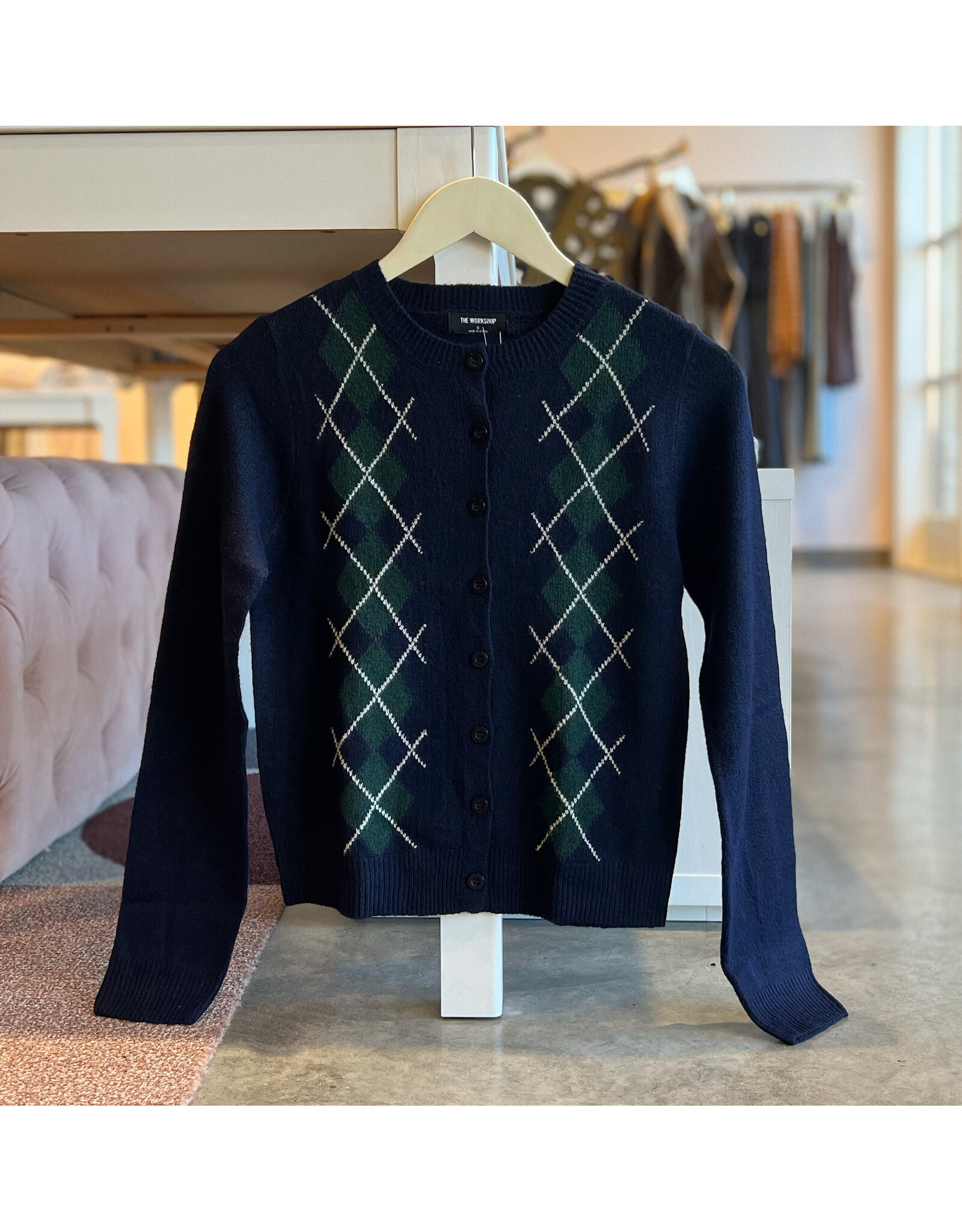 HELIA ARGYLE CARDIGAN