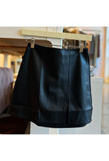 ROSCOE FAUX LEATHER MINI SKIRT