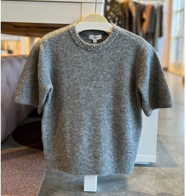 BYOMEAN RHINESTONE S/S SWEATER