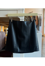 ROSCOE FAUX LEATHER MINI SKIRT
