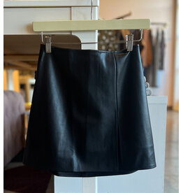 ROSCOE FAUX LEATHER MINI SKIRT