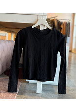 DAGUR RIB CRWNK CROPPED TEE