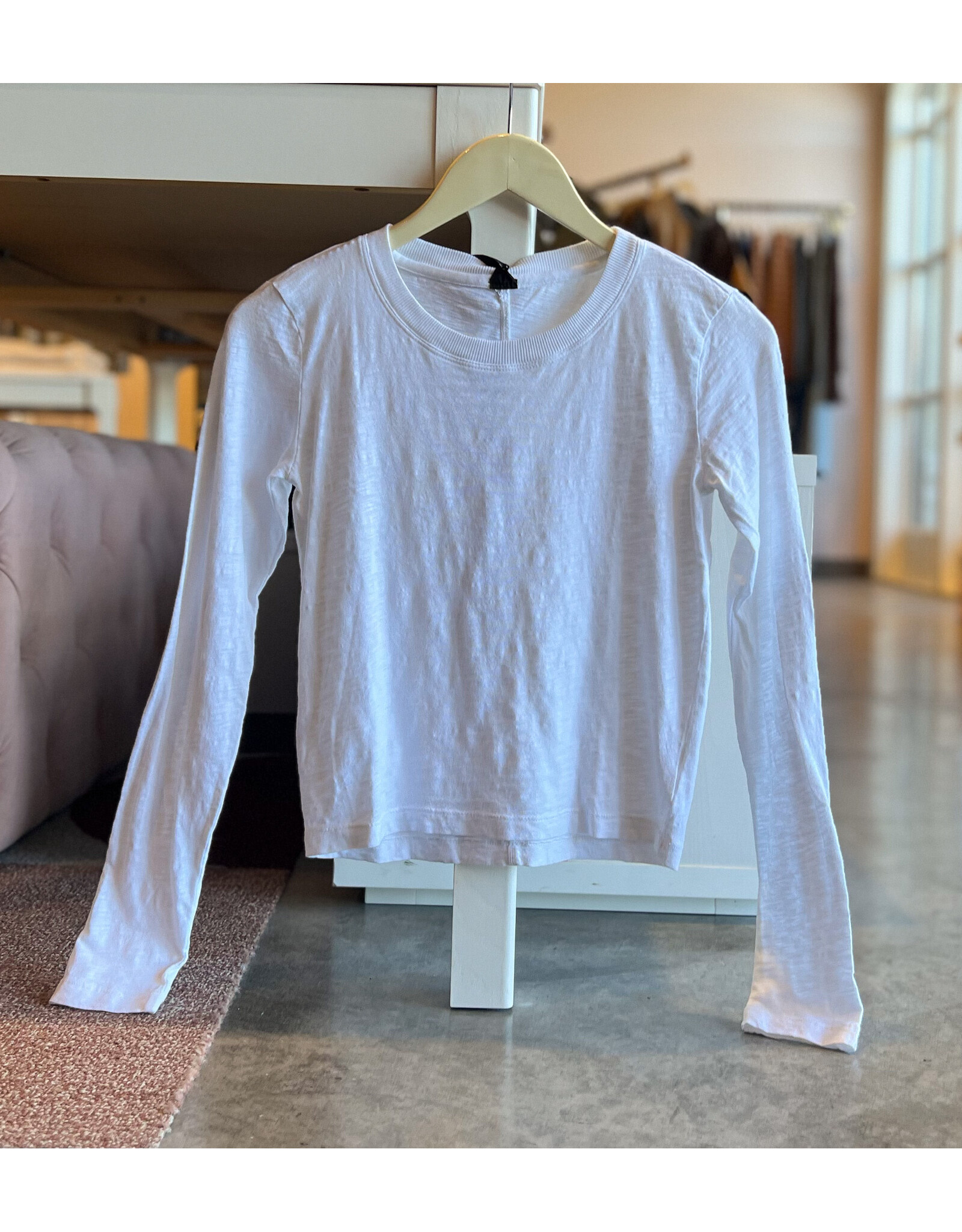 DAGUR RIB CRWNK CROPPED TEE