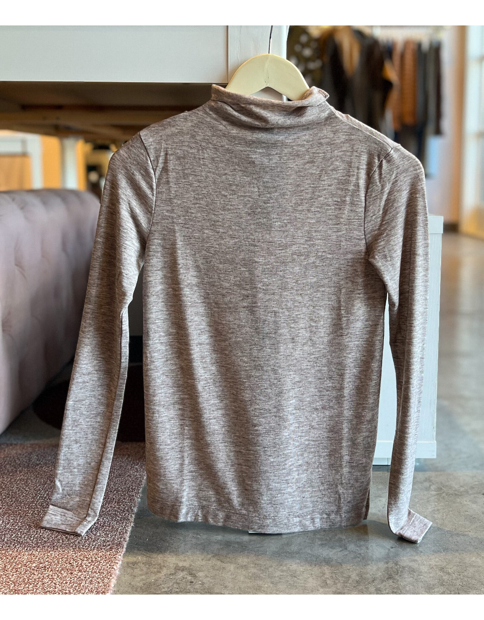 TAHIRAH L/S MOCK TURTLENECK TEE