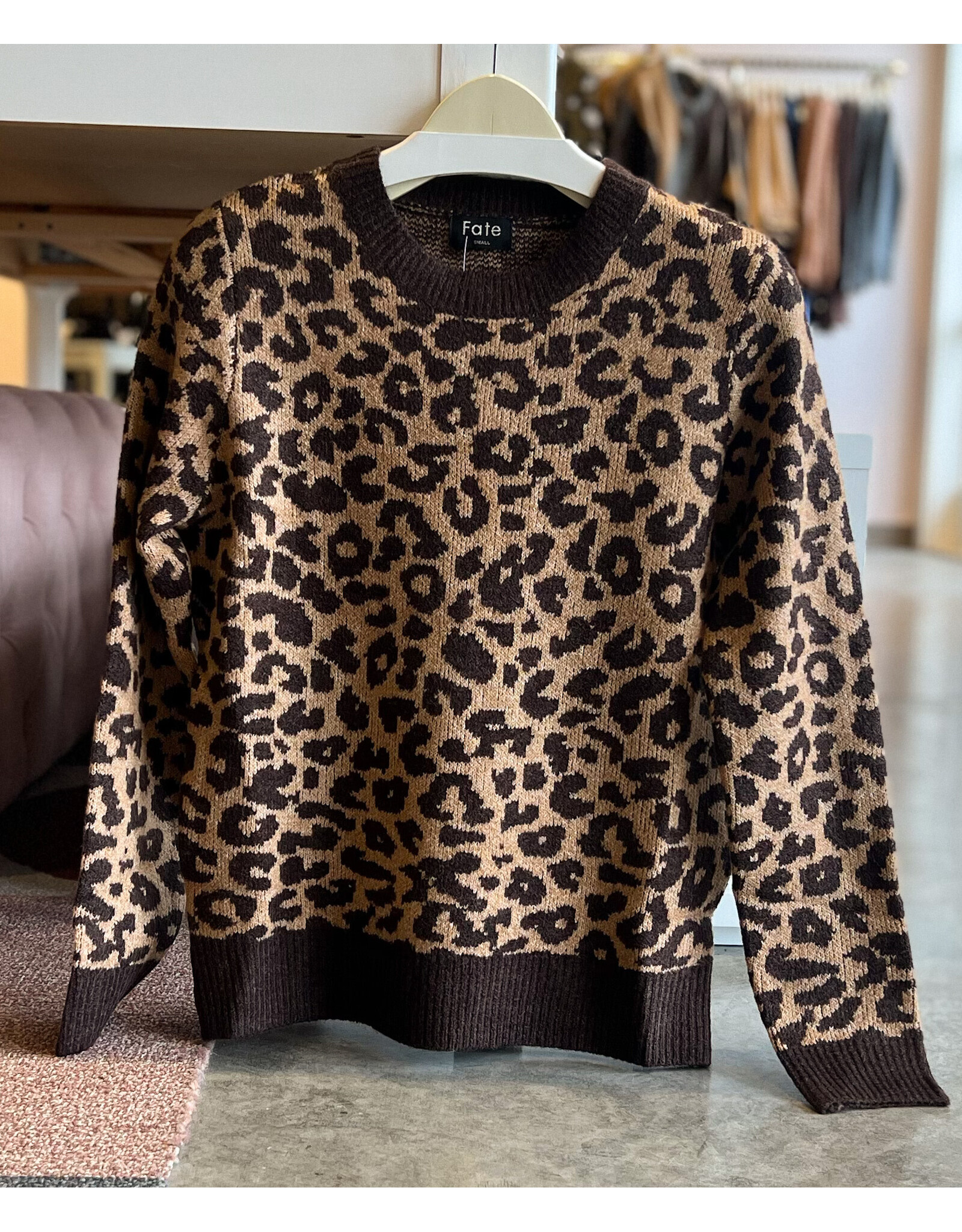 LANGSTON ANIMAL PRINT SWEATER