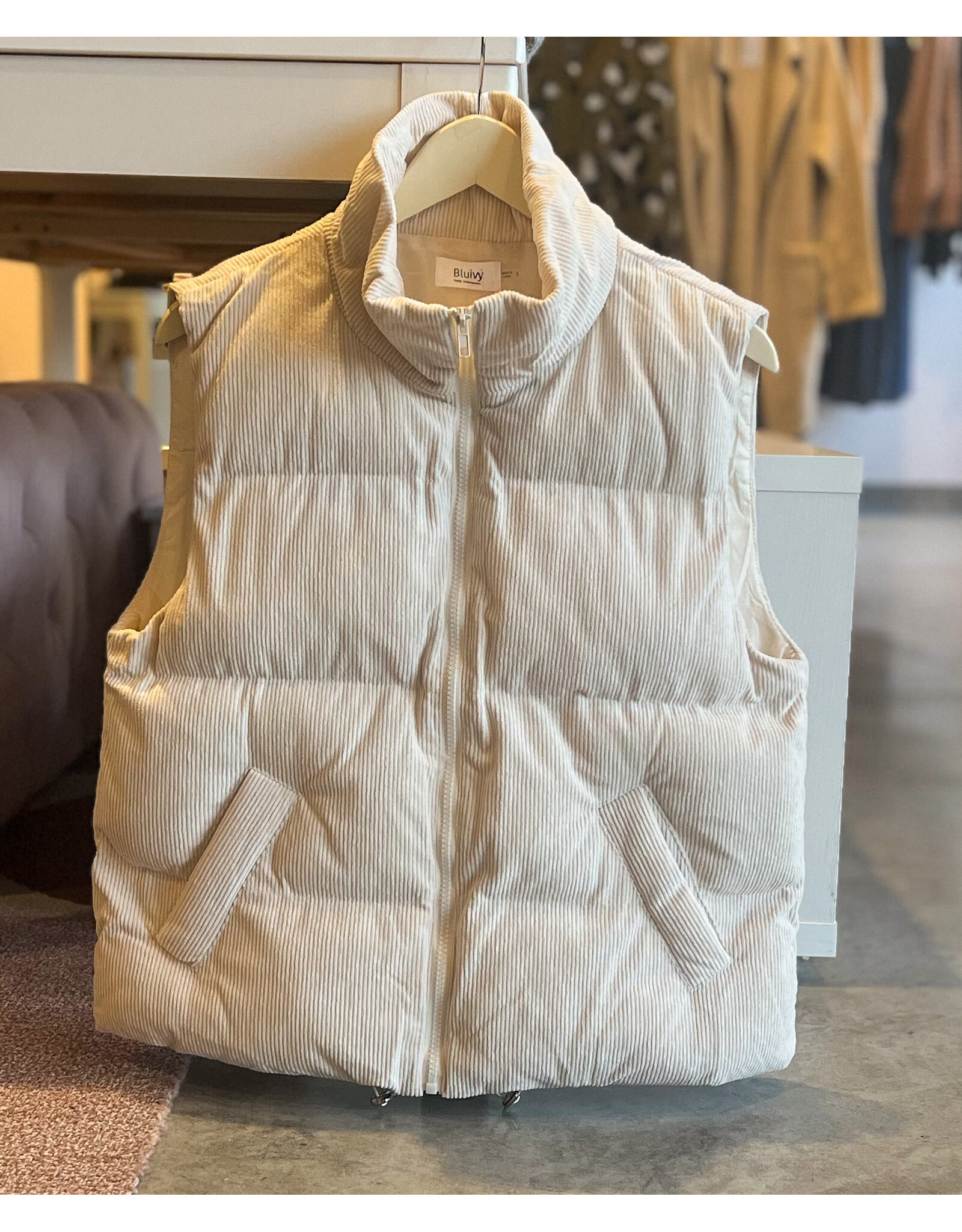 NIALL CORDUROY PUFFER VEST