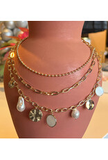 MUNRO PEARL CHARM NECKLACE