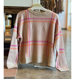 BARNEY PLAID SWEATER