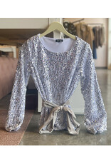 KIAN VELVET SEQUIN TOP