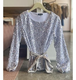 KIAN VELVET SEQUIN TOP
