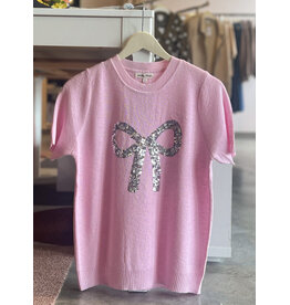 TASNIM SEQUIN BOW TOP