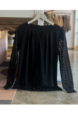 CHESTER CREW NK LACE TOP