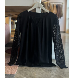 CHESTER CREW NK LACE TOP