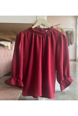 PABLA RUFFLE MOCK NECK TOP