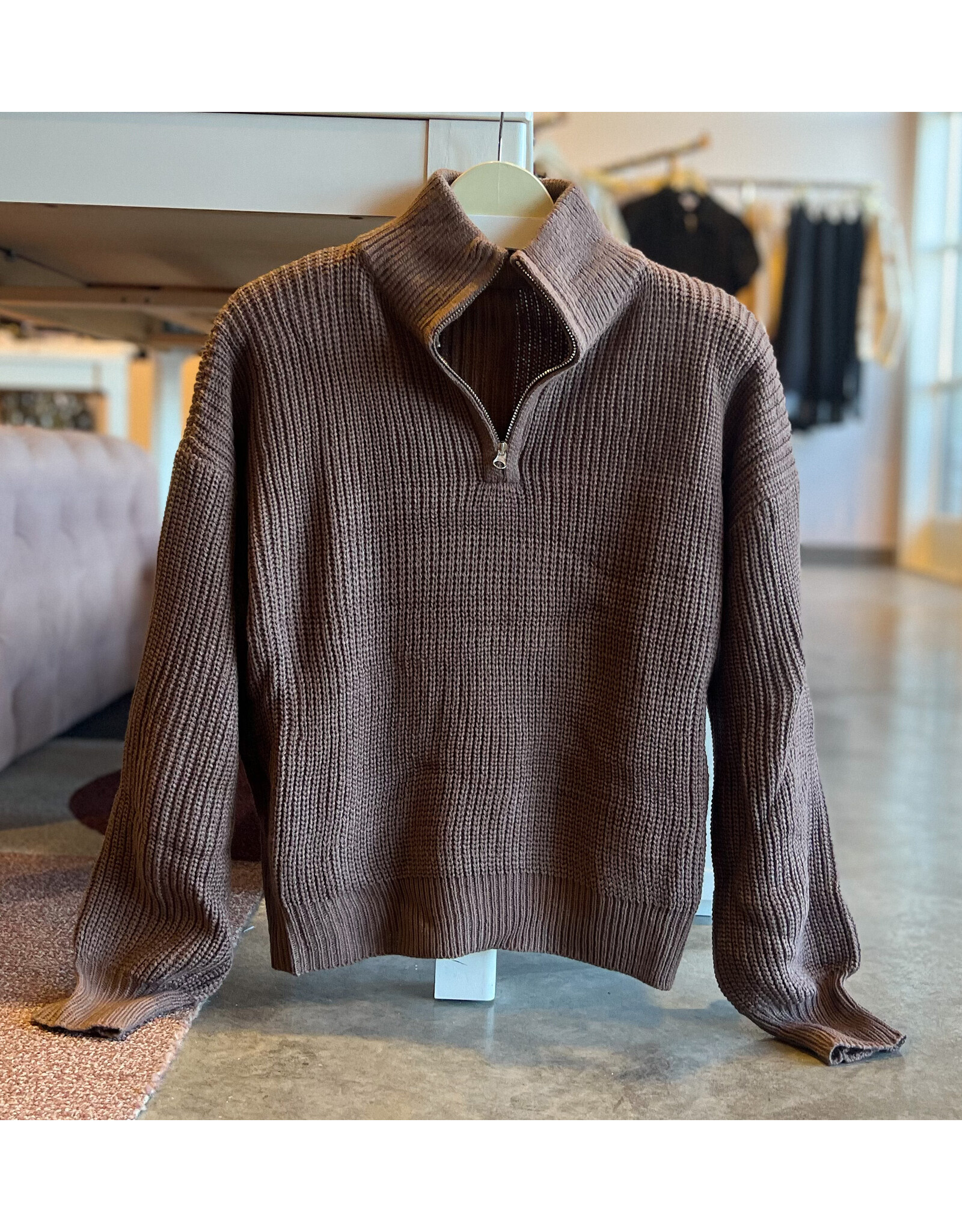 INIGO POLO ZIP SWEATER