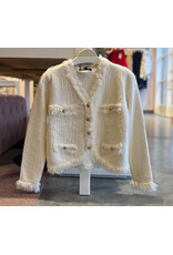 VLAD FRAYED TEXTURED CARDIGAN