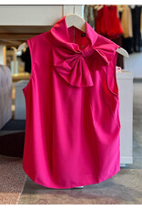 MILEVA BOW DETAIL SLEEVELESS TOP