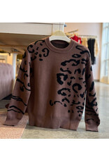ANGELO LEOPARD PRINT SWEATER