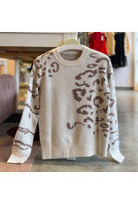 ANGELO LEOPARD PRINT SWEATER