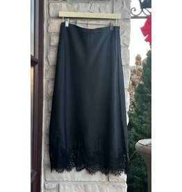 LORA LACE HEM MIDI SKIRT