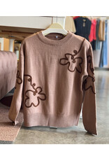 GARY 3D FLORAL EMBROIDERED SWEATER