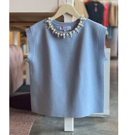 CALLUM PEARL TRIM TOP