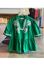 DAWUD S/S EMBROIDERED TOP