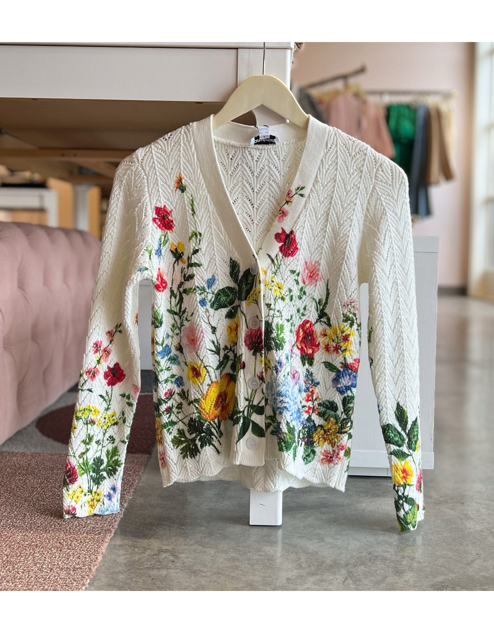 ESTELLE FLORAL PRINT CARDIGAN
