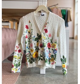 ESTELLE FLORAL PRINT CARDIGAN