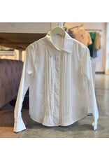 CURTIS PLEATED BUTTON DOWN TOP