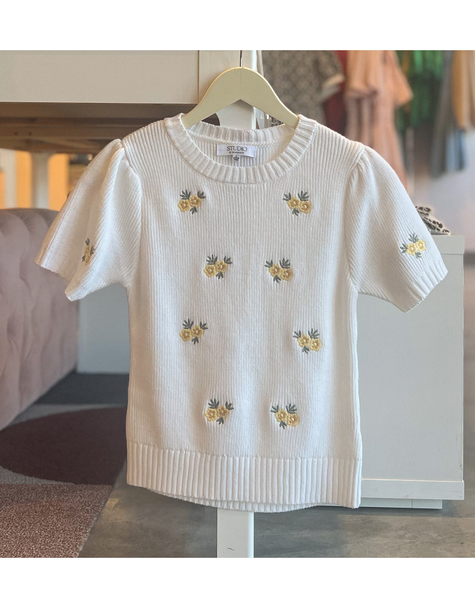 JAGGER FLORAL S/S SWEATER