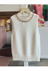 BISHOP + YOUNG SAVOY CHAIN DETAIL SWEATER TANK