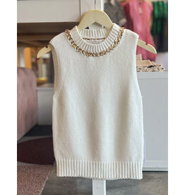 BISHOP + YOUNG SAVOY CHAIN DETAIL SWEATER TANK