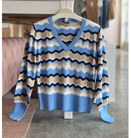 B. YOUNG BYMMORLA VNECK POINTELLE TOP