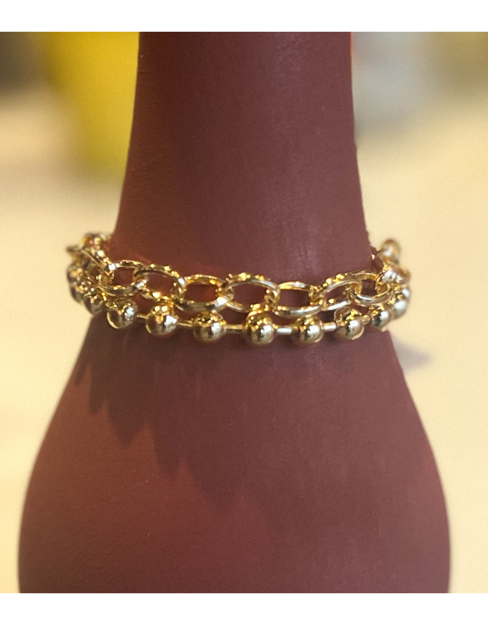 OWAIN 2 ROW TOGGLE BRACELET