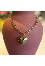 LAIRD PUFFY HEART NECKLACE
