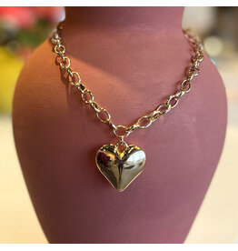 LAIRD PUFFY HEART NECKLACE