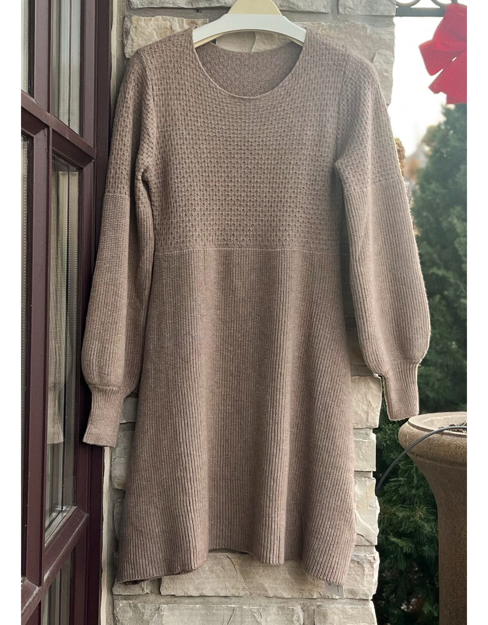 MOISEI LANTERN SLEEVE DRESS