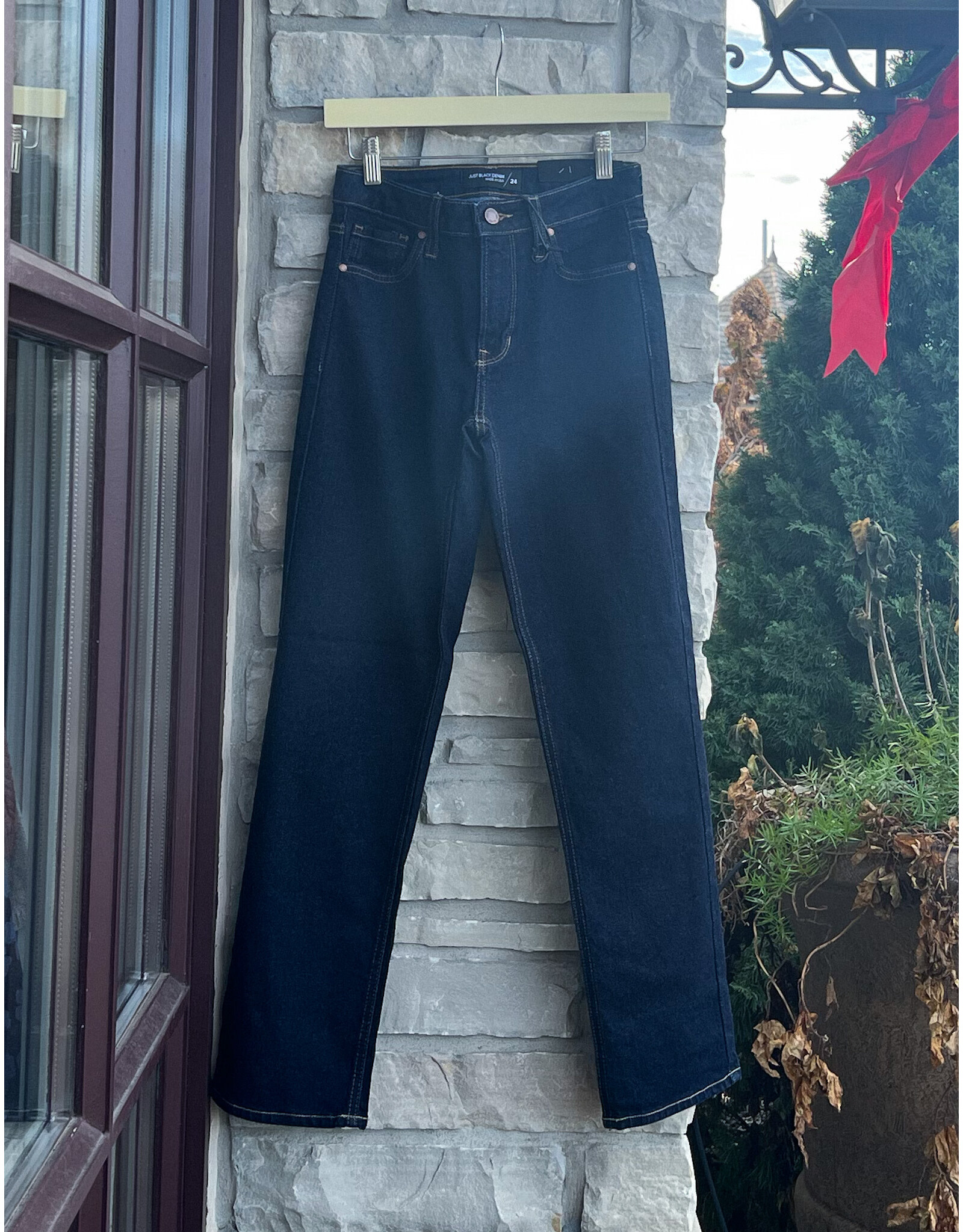 CRISPIN MID RISE STRAIGHT DENIM
