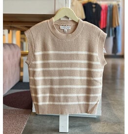 JUNO STRIPE SWEATER TOP