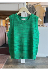 LEWIS CROCHET SLVLSS SWEATER TOP