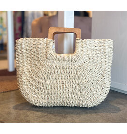 DESPINA WOODEN HANDLE PURSE