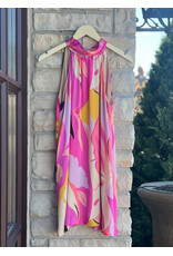 ROSHNI SHADES OF PARADISE HALTER DRESS