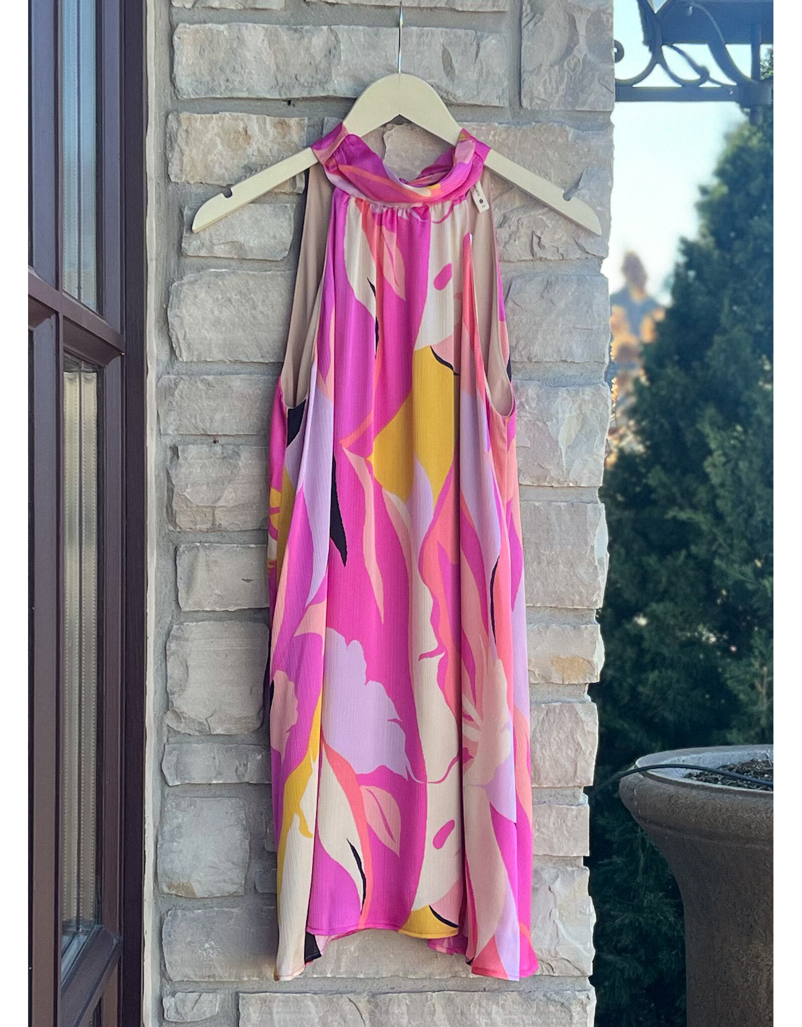 ROSHNI SHADES OF PARADISE HALTER DRESS