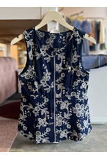 THEODORA SLVLSS EMBROIDERED TOP