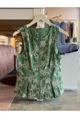 THEODORA SLVLSS EMBROIDERED TOP