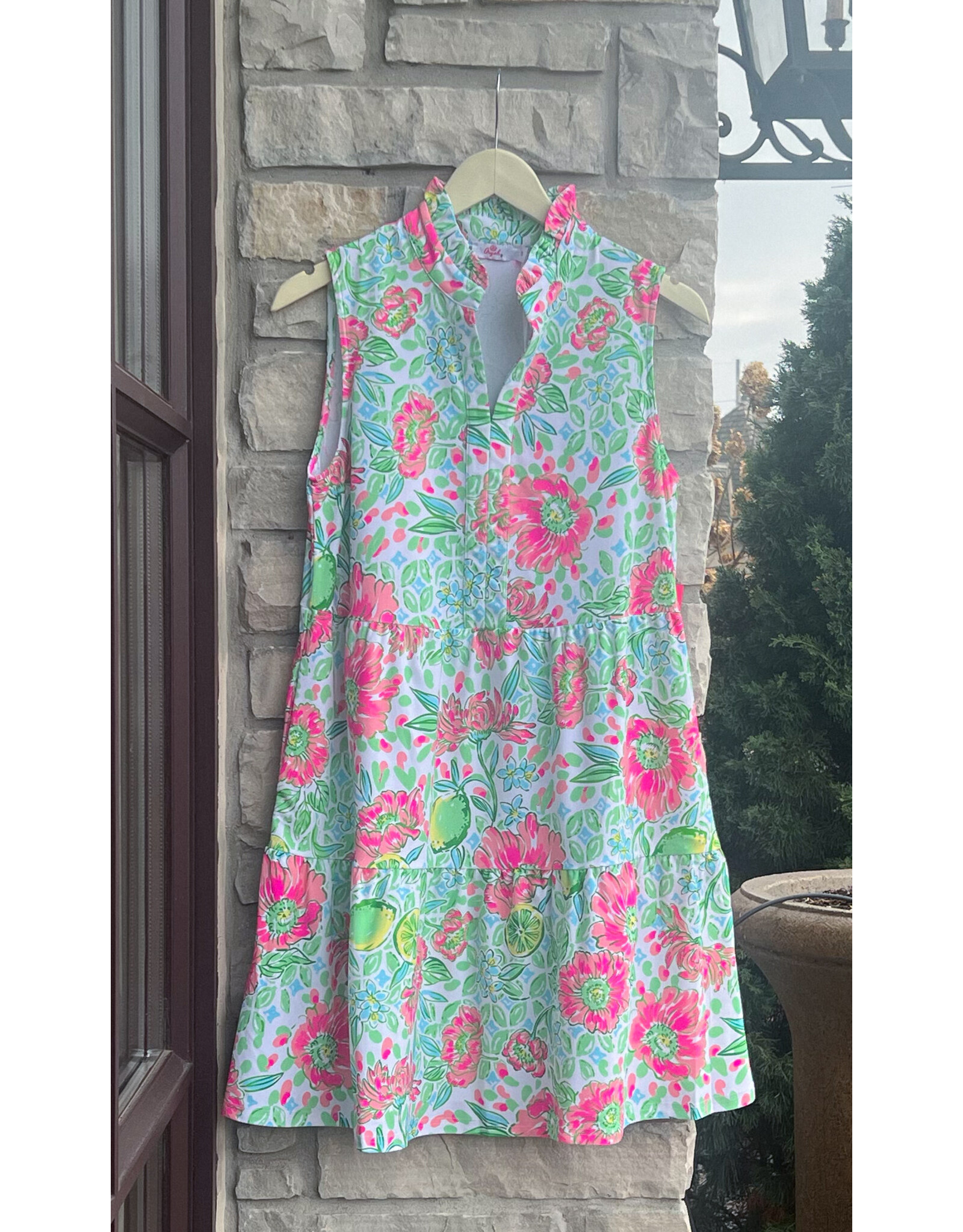 LAISON SLVLSS TIERED DRESS